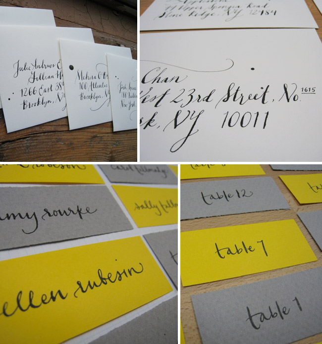 handwritten wedding invitations