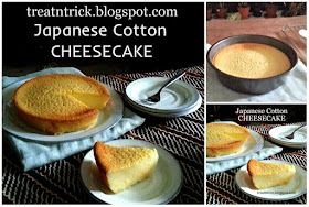 Japanese Cotton Cheesecake Recipe @ treatntrick.blogspot.com