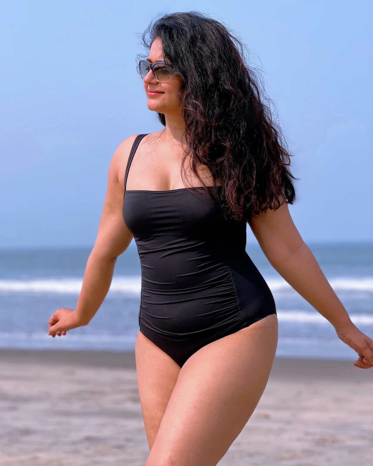 poonam bajwa swimsuit curvy hot actress