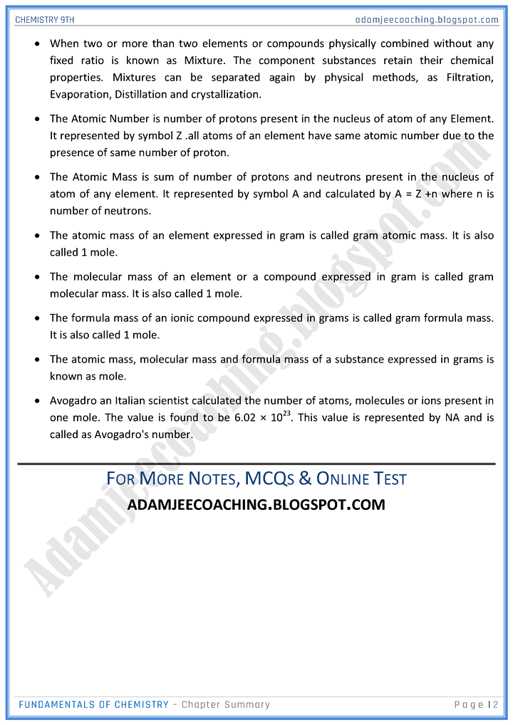 fundamentals-of-chemistry-chapter-summary-chemistry-9th