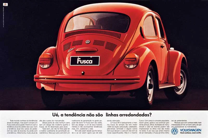 VW Fusca - Linhas Arredondadas
