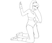 #8 Barbie Coloring Page