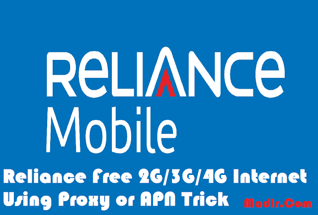 Hello friends inwards this post service i write close How to become Reliance Free  Reliance Free 2G/3G/4G Internet Using Proxy or APN Trick – Nov 2016 