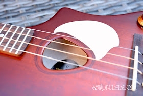 Seagull Uke Steel Ukulele sound hole