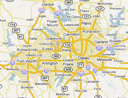 Dallas Fort Worth Map