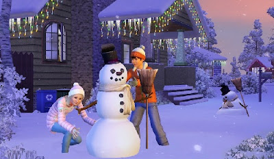 Sims 3, haciendo un muñeco de nieve