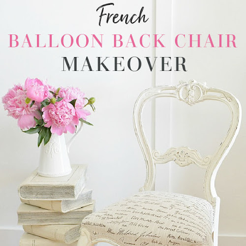 Antique Balloon Back Chair Makeover