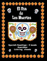 Dia de los muertos readings, activities and more decorative packet cover by Lonnie Dai Zovi 