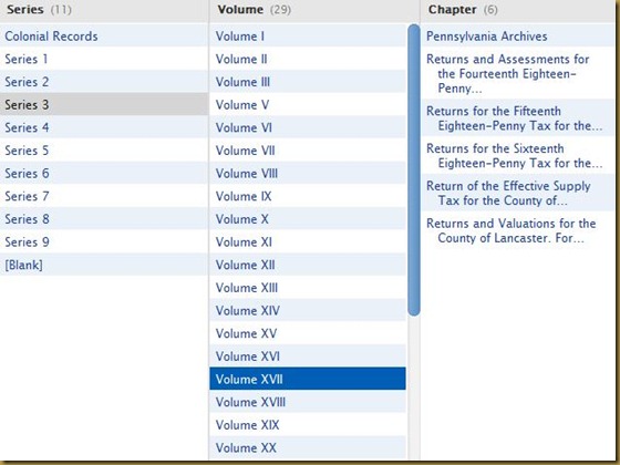 Pennsylvania Archives, Colonial Records, Series 3, Volume XVII