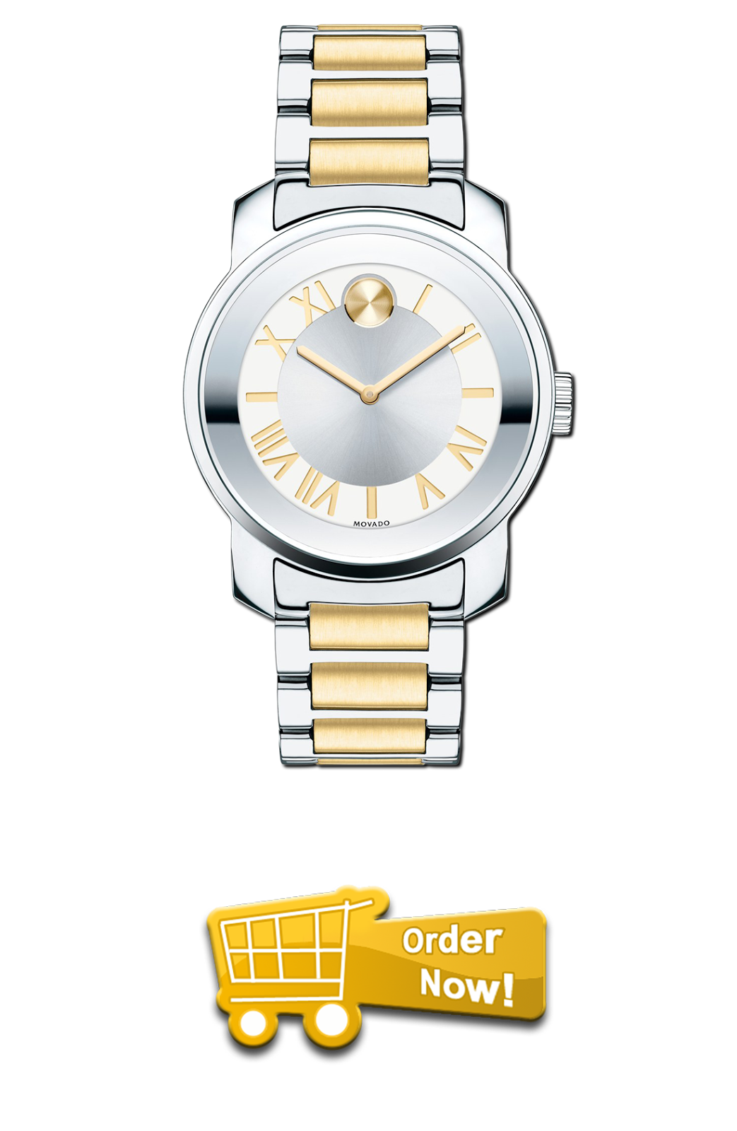 Movado Bold Two Tone Bracelet Watch Buy Watches Shop Online