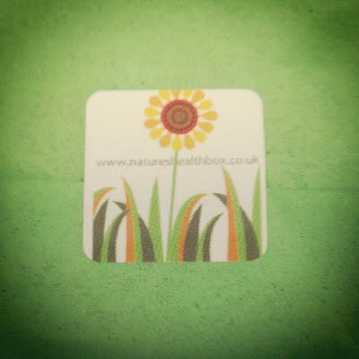 Natures Healthbox gift packaging sticker