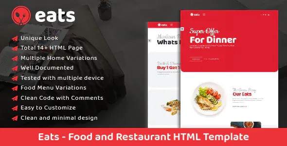 Best Food and Restaurant Template