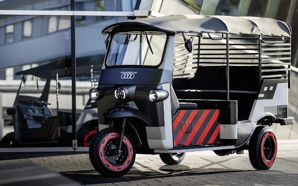 Rickshaws elétricos usam baterias de Audi e tron na Índia