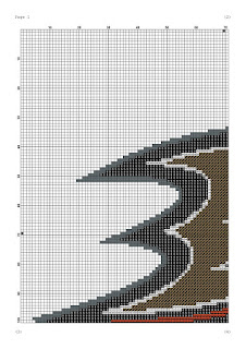 Anaheim Ducks logo cross stitch pattern