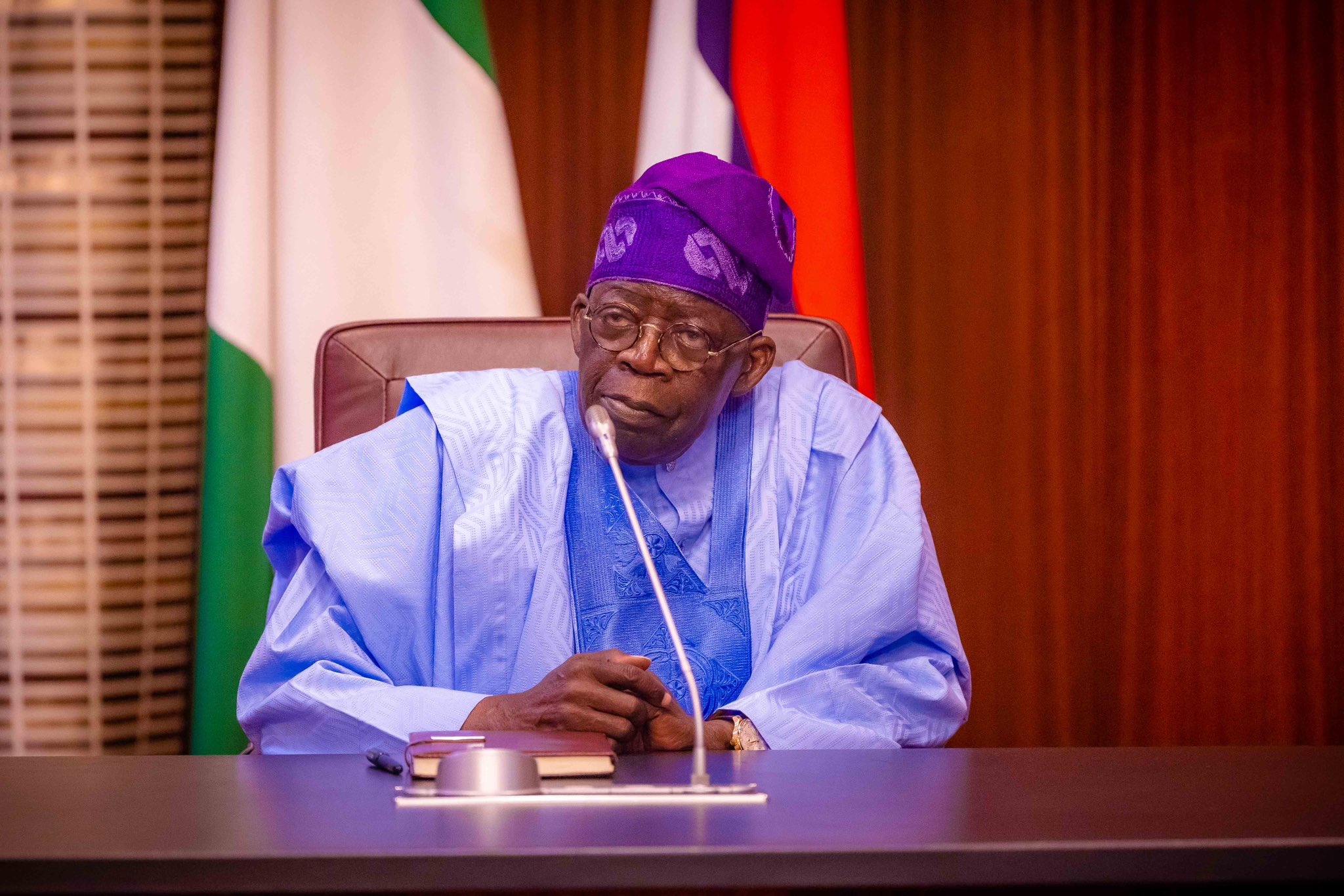 President Asiwaju Bola Ahmed Tinubu at a meeting on Thursday 8 June, 2023 with representatives of major oil marketers' association
