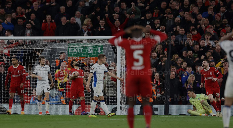 مباراه ليفربول وأتلانتا فى لقاء الاياب بالدوري الاوربي 