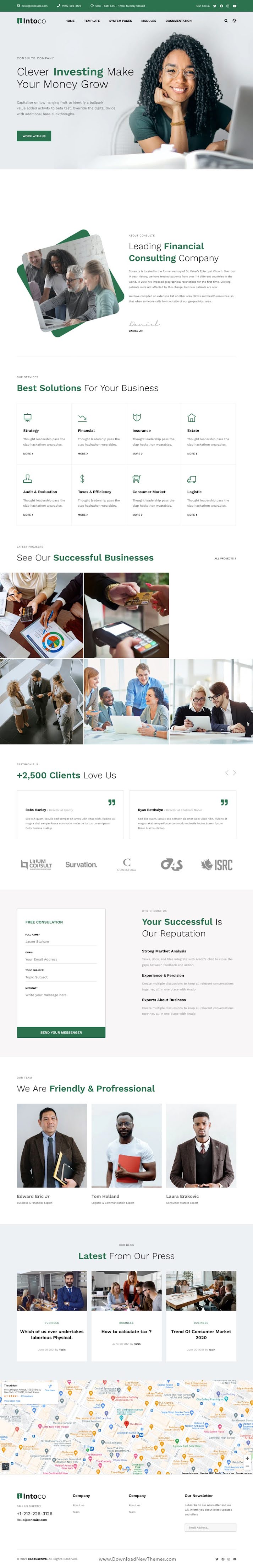 Intoco - Investment Company HubSpot Theme