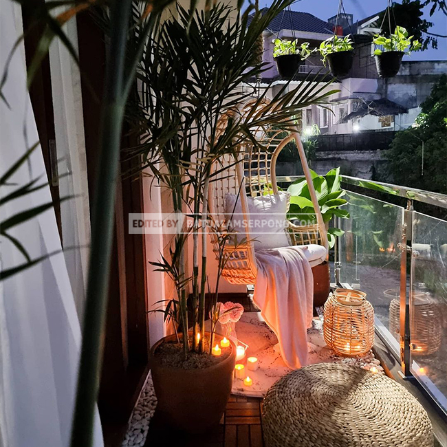 balkon cantik batu alam