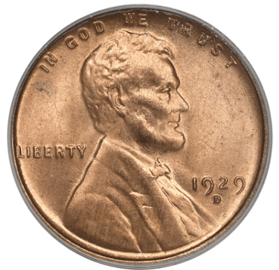 how much is a 1929-d penny worth
