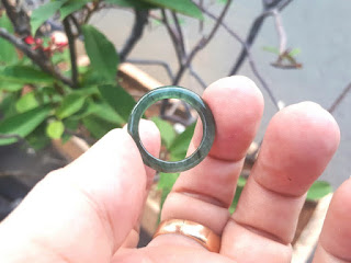 Cincin Ring Batu Permata Giok Jadeite Jade Type A JDT031 Natural Green Origin Burma