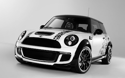 white mini cooper wallpaper