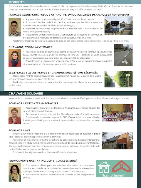 Elections municipales 2020 - Chavagne ensemble - Programme - page 3
