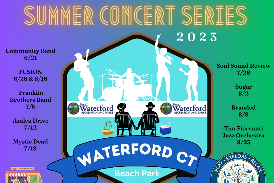 WAILING CITY Summer Concerts 2023 Waterford Beach JuneAug (Wednesdays)