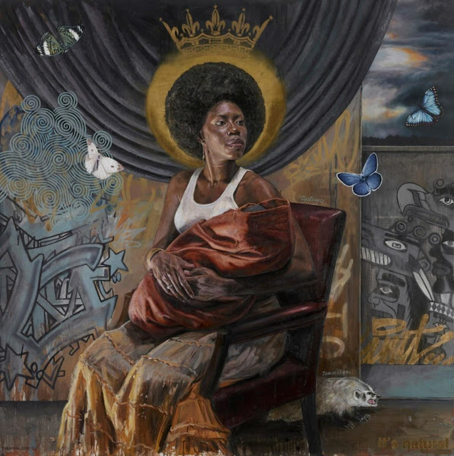 Artwork of Mary "Courage 3.0" by Tim Okamura. From a tweet. 