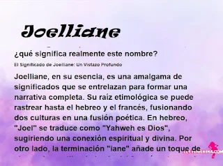 significado del nombre Joelliane