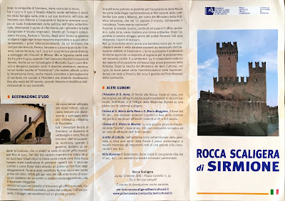 Castello Scaliergo (Rocca Scaligera di Sirmione) brochure.