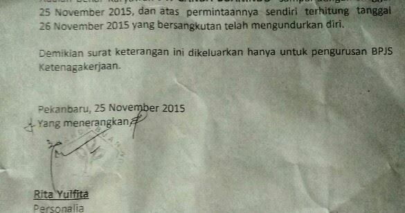 Contoh Surat Mendapat Pegawai Penganti D