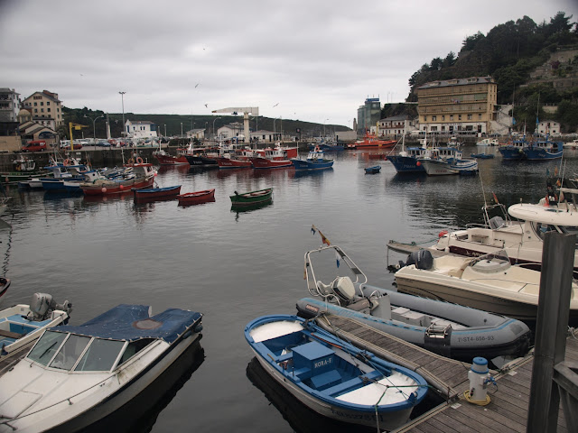 Vista del puerto de Luarca. View of the port of Luarca