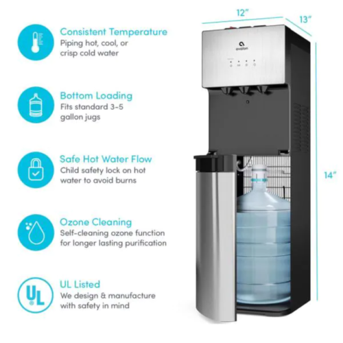 how to clean water dispenser bottom load