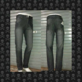 Model High Rise Celana Jeans Pria