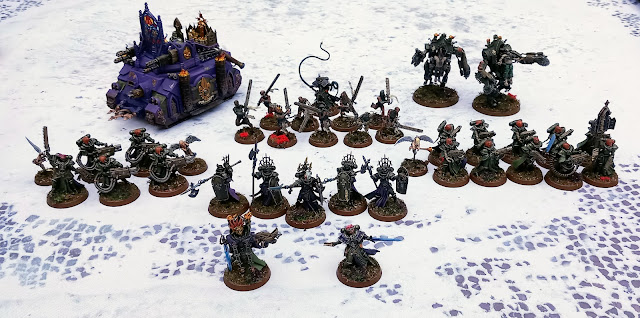 Warhammer 40k four-way battle report: Tzeentch Daemons vs Death Guard vs vs Adepta Sororitas vs Drukhari