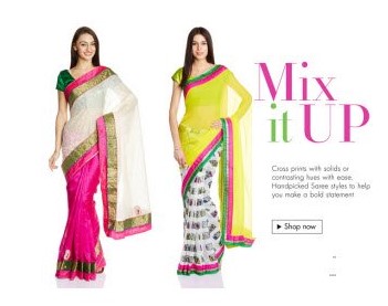 Sarees 50% to 90% off from Rs. 220 @ Flipkart