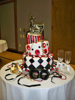 Masquerade Wedding Cake