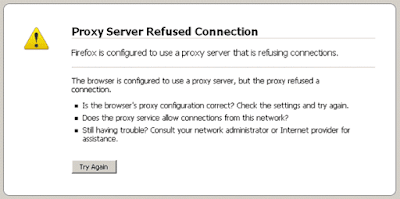 Cara Mengatasi Proxy Server is Refusing Connections di Mozilla