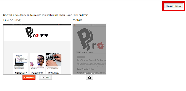 Upload XML template