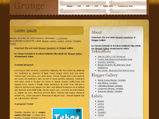 blogger templates, 2 columns, grunge blogger templates