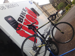 Bike Fixed the mobile bike mechanic servicing a Boardman road bike