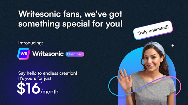 Boost your content creation with Writesonic's Unlimited Plan