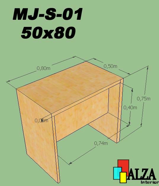 meja karyawan | meja kantor | meja kerja MJ-S-01