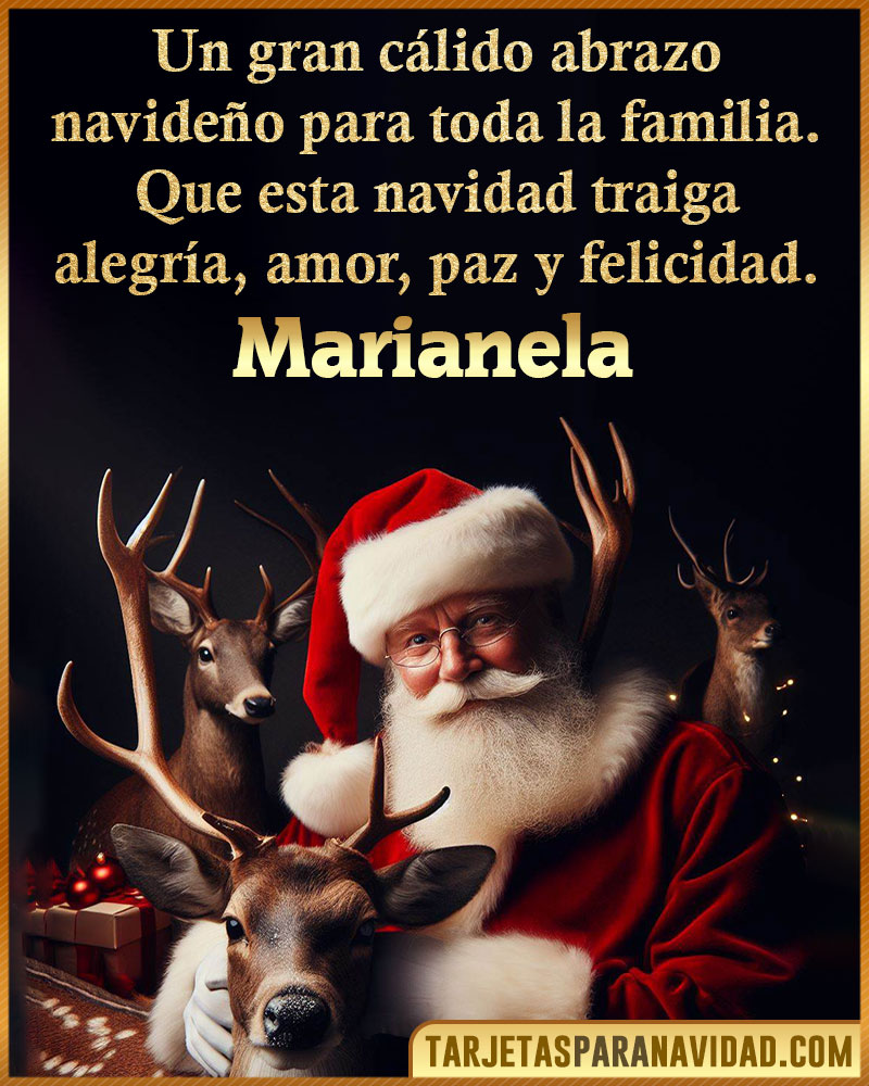 Tarjetas Navideñas personalizadas para Marianela