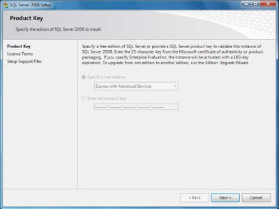 Panduan atau cara install sql server 2008 di windows 7