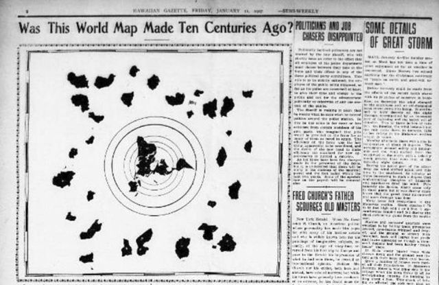 Was This World Map Made Ten Centuries Ago 1000 Years Old Map shows secret land mass beyond the Antarctic 