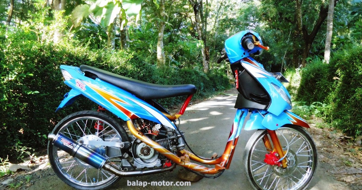 Download Kumpulan 75 Modifikasi Motor Balap Mio Soul 