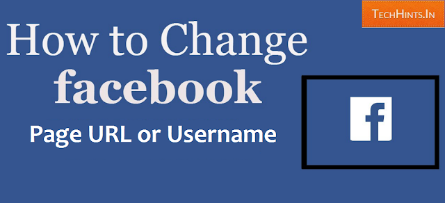 change Facebook Page Url 