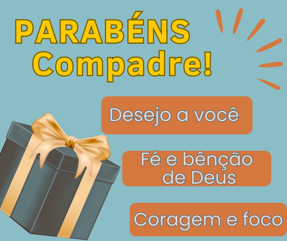 mensagem de aniversário para compadre