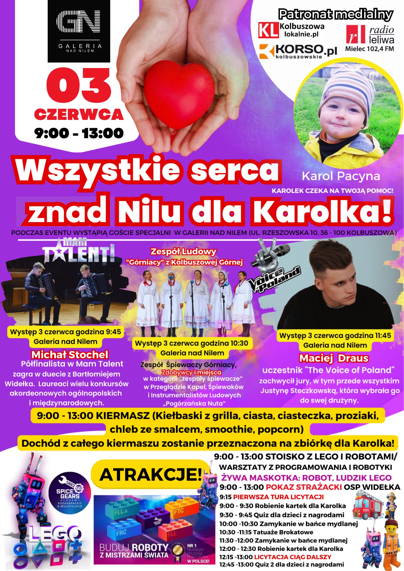 Wielki event w Galerii nad Nilem dla Karolka Pacyny [NASZ PATRONAT]